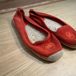 Michael Kors Espadrilles red slip ins size 8.5